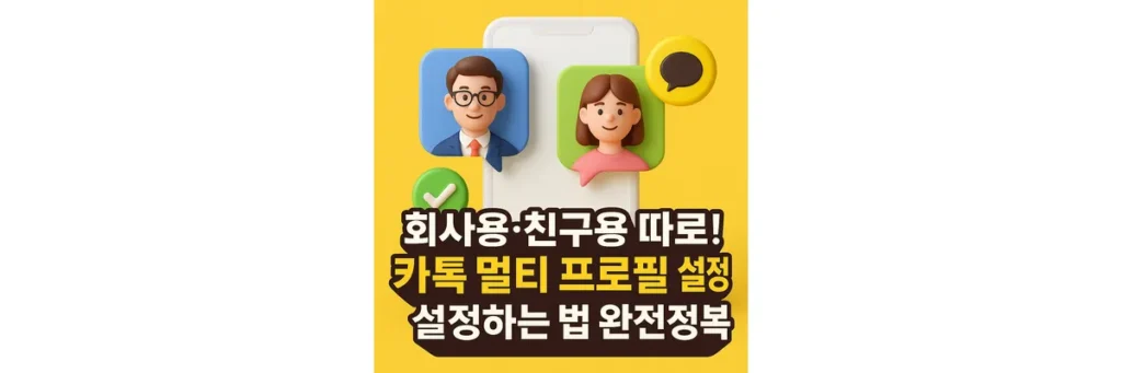 카톡 멀티 프로필 설정