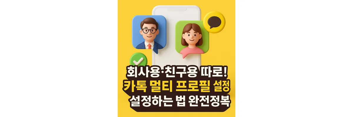 카톡 멀티 프로필 설정