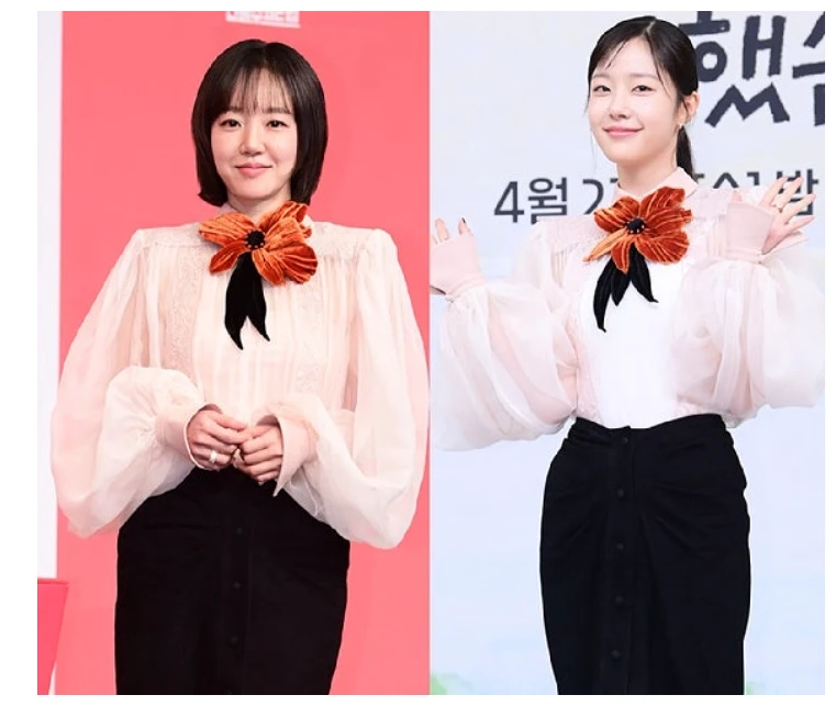 임수정 채원빈 포토월 비교 컷