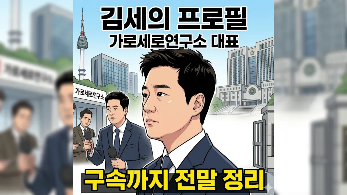 김세의 프로필 (출처: AI그림)