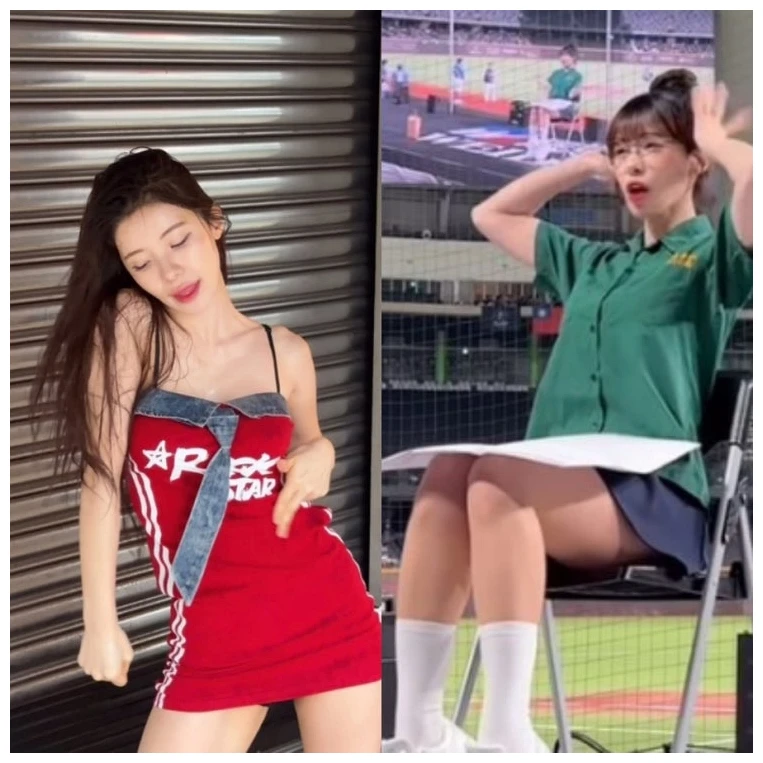 이다혜 치어리더 교복 논란 그 후, 레드 원피스로 답한 여름 근황 7 이다혜 치어리더 레드 원피스 근황과 초록 교복 공연 의상 비교