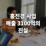 홍진경 사업, 매출 3100억 CEO의 성공 비결과 '남는 게 없다'는 속사정 thumbnail_text_hongjinkyung-business_20260720_143018