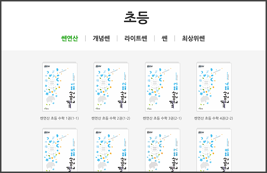 초등수학문제집 난이도 표 기초부터 수준별 추천 2 초등 쎈 시리즈