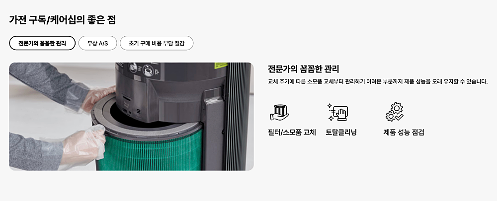 스타일러 렌탈 방법 | 현금지원 받나? 1년 2년 가격 월 23,000원부터 4 가전 구독 케어십 장점