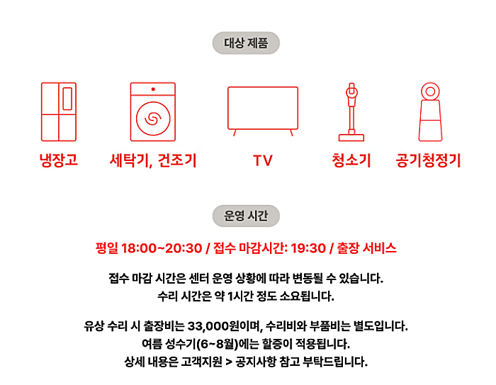 LG전자 서비스센터 전화번호와 위치, 고객센터·예약 바로가기 | 부산·천안·대전·충주 등 5 LG전자 이브닝 서비스 안내