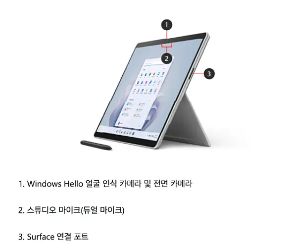 서피스프로9 i5 vs i7, 뭐가 다를까? 13인치 사양 비교 총정리 1 서피스프로9 전면