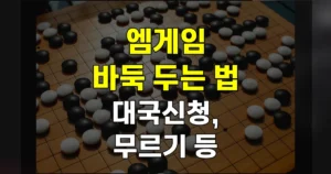 엠게임 바둑 두는 법 | 대국신청 4가지와 무르기 기능, 상대 찾기 7 엠게임 바둑 두는 법