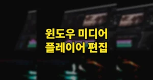 윈도우 미디어 플레이어 편집, 화면 캡처하는 방법 | 자르기 메뉴는 없다? 검은 화면 해결까지 9 윈도우 미디어 플레이어 편집