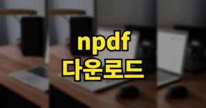 nPDF 다운로드 공식사이트 바로가기 | 설치 사용방법, 무료 PDF 합치기 5 npdf 다운로드