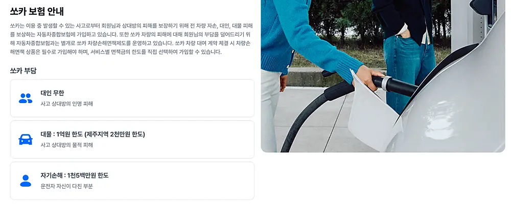 쏘카 이용요금 계산 방법 | 거리 요금 얼마? 3 6 10 12시간 1박2일 가격 비교 4 쏘카 보험 안내
