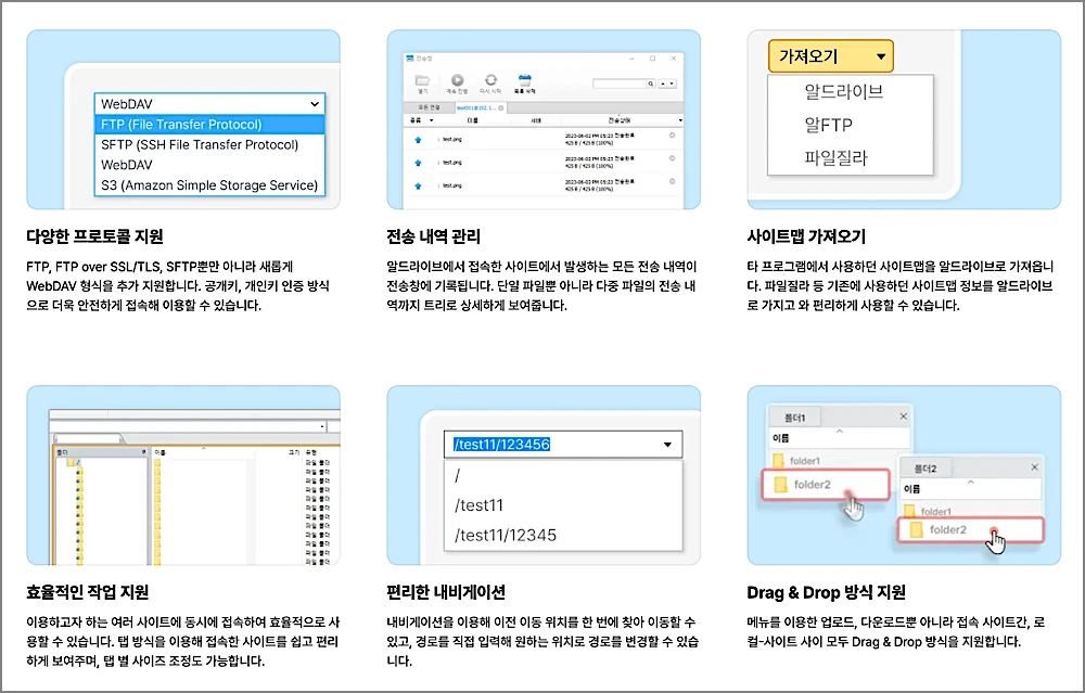알드라이브 설치 사용방법 | 무료 다운로드, FTP 접속법, 안 될 때 수동형 해결 5 알드라이브 특징