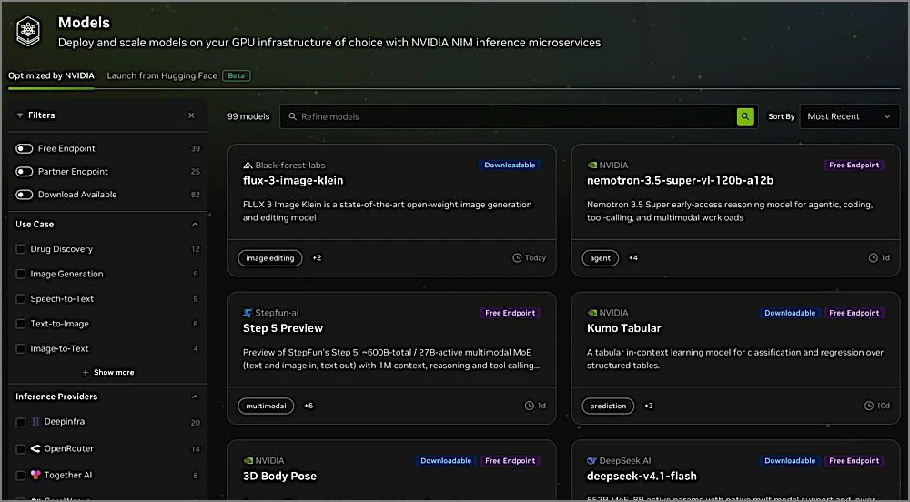 엔비디아 NIM API 무료 이용하기 | 사이트 바로가기·사용방법·장단점 https://build.nvidia.com 2 NVIDIA NIM API 모델 카탈로그
